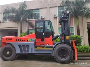 Xe nâng hạng nặng 25 tấn Màu kiểu mới Màu đỏ